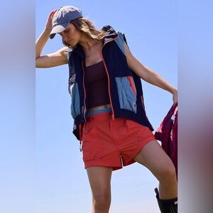 FP Movement by Free People Colorblock Vest in Navy and Light Blue